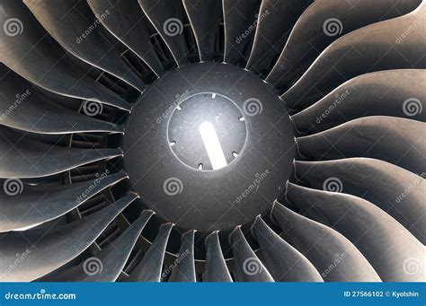 Modern Plane Engine Turbine Blades. Stock Photo - Image of circle, plane: 27566102