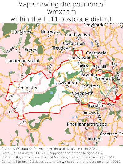 Where is Wrexham? Wrexham on a map