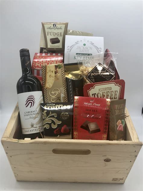 Wine & Chocolate Gift Basket - Naples Floral Design