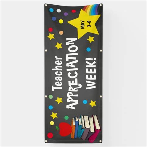 School Teacher appreciation week Banner | Zazzle