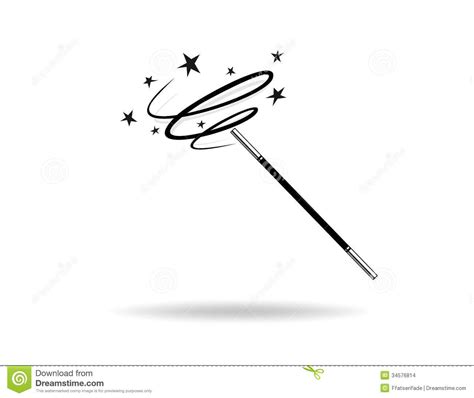 Magic Wand Stock Illustration: Stars