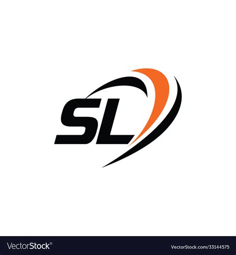 Sl monogram logo Royalty Free Vector Image - VectorStock