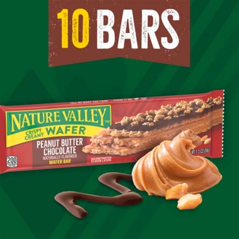 Nature Valley Peanut Butter Chocolate Wafer Bars, 10 ct / 1.3 oz - Pick ...