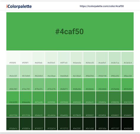 Mid Green (similar) Color | 4caf50 information | Hsl | Rgb | Pantone