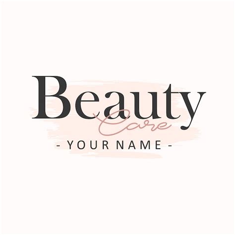 Premium Vector | Beauty care logo template design