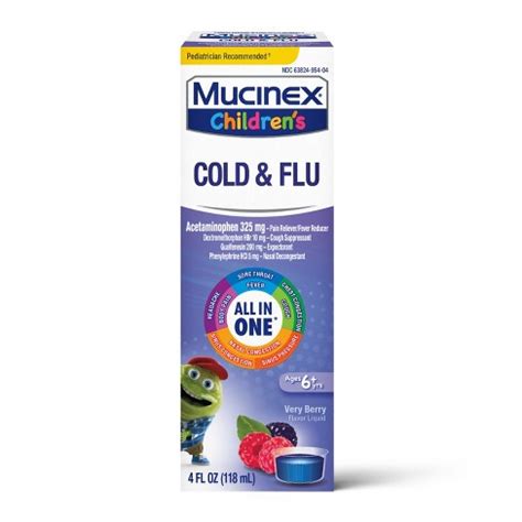 Mucinex Children's Multi-symptom Cold And Sore Throat Relief Liquid ...