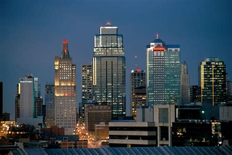 Kansas city skyline, Kansas city, City skyline