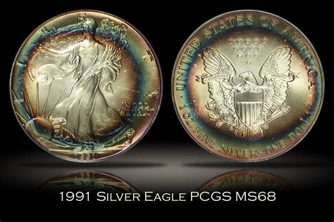 Michael Kittle Rare Coins - 1991 Silver Eagle PCGS MS68