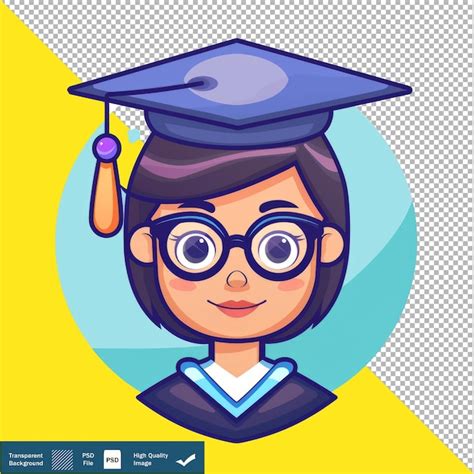 Vector Cute Programmer Graduation Cartoon Transparente de fundo PNG PSD ...