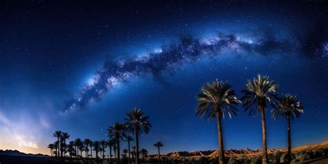 Premium AI Image | Morocco Starry night sky of the Sahara desert over ...