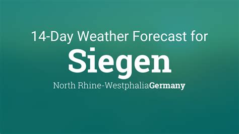 Siegen, North Rhine-Westphalia, Germany 14 day weather forecast