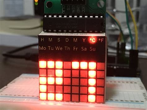 Simple Clock with LED Matrix - Arduino Project Hub