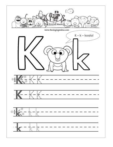 15 Learning the Letter K Worksheets - Kitty Baby Love