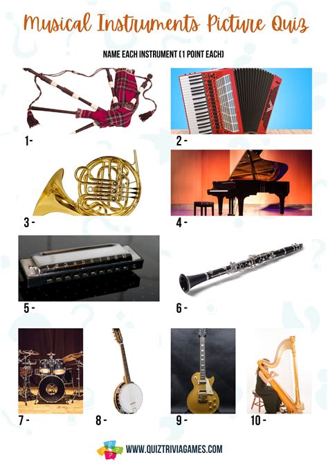 60+ Musical Instrument Quiz Questions And Answers - Quiz Trivia Games