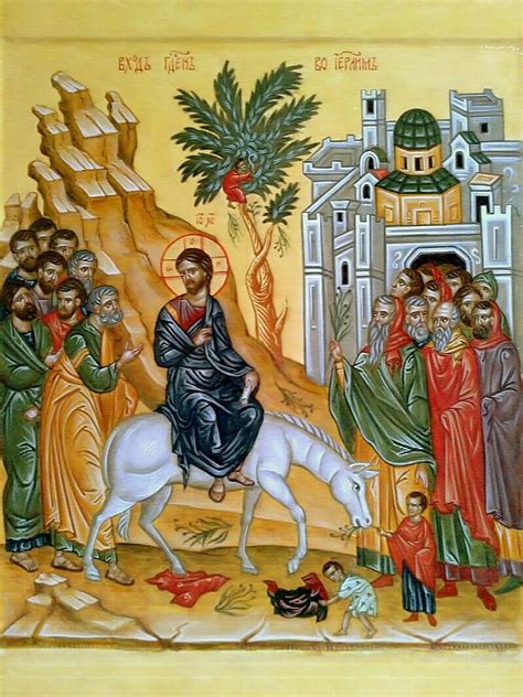 Jesus' Triumphal Entry Into Jerusalem Painting by Andrey Peshkov