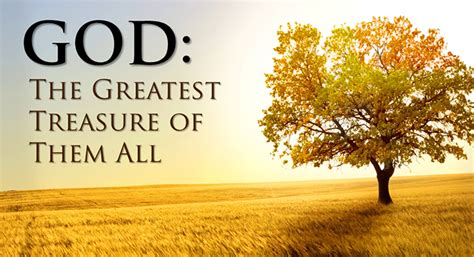 GOD: The Greatest Treasure of Them All – In God's Image