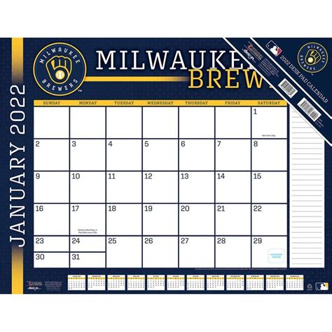 2022 Milwaukee Brewers Calendars | Sports-Calendars.com