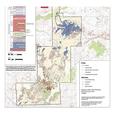 Geologic Map of Petrified Forest National Park, Arizona | PFMA