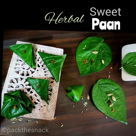 Herbal Beeda Herbal Sweet Paan Recipe With Types Of