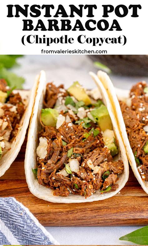 Instant Pot Barbacoa (Chipotle Copycat) | Valerie's Kitchen