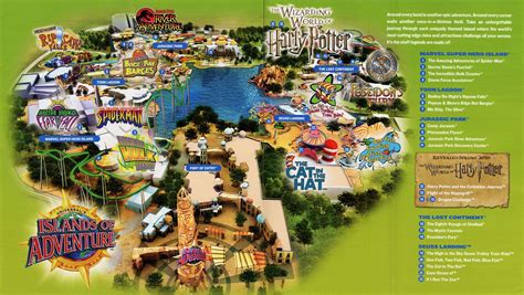 Universal Studios Parks Map Islands Of Adventure at Universal Studios