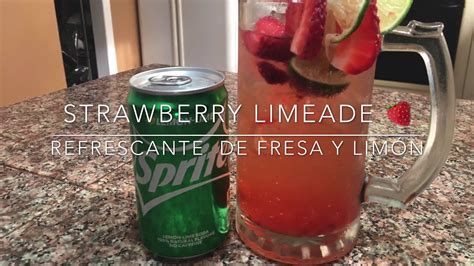 STRAWBERRY LIMEADE SONIC/Refrescante de fresa 🍓 y limon - YouTube