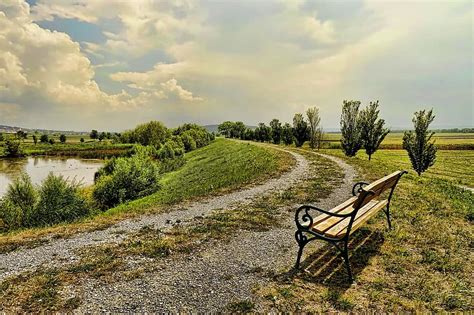 summer, leopoldinen temple, castle park, nature, sky, iron city, landscape, trees, pond ...