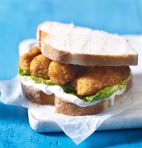 Quick and easy spiced fish finger sandwich recipe | delicious. magazine