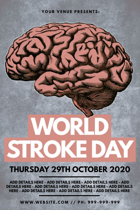 Copy of World Stroke Day Poster | PosterMyWall