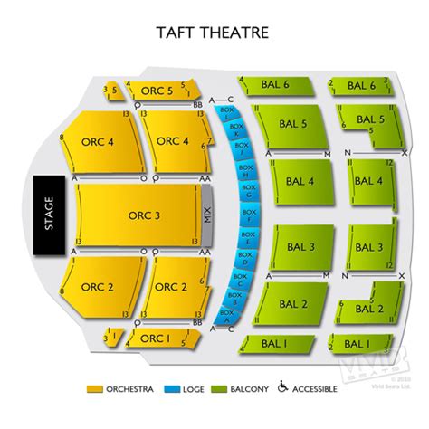 Taft Theatre Seating Chart | Vivid Seats