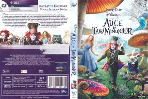 Alice in Wonderland (2010) RO DVD cover - DVDcover.Com