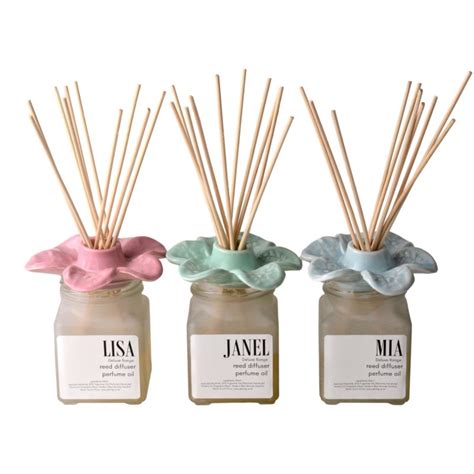 Buy Deluxe Reed Diffuser Ceramic Flower 100ml In Gift Box Online | JE Living