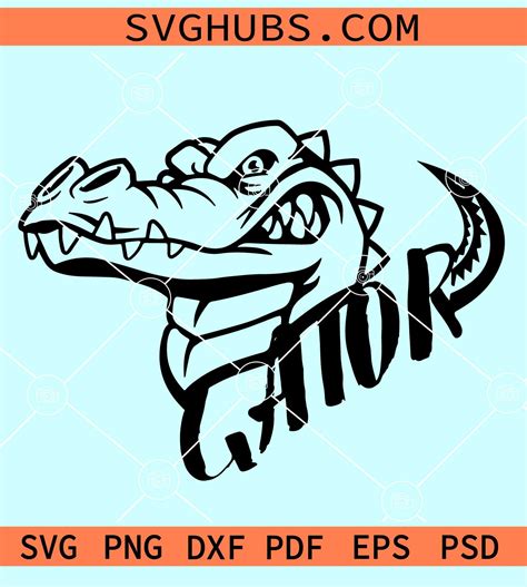 Gator head SVG, Florida Gators SVG, Gators svg, team spirit svg