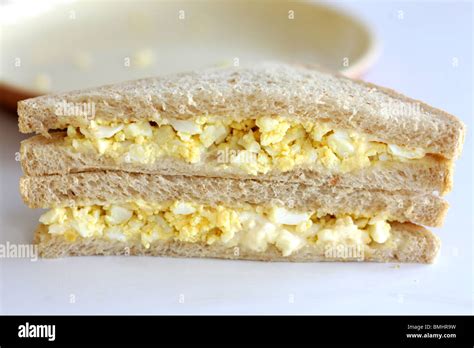 Egg Mayonnaise Sandwich Stock Photo - Alamy