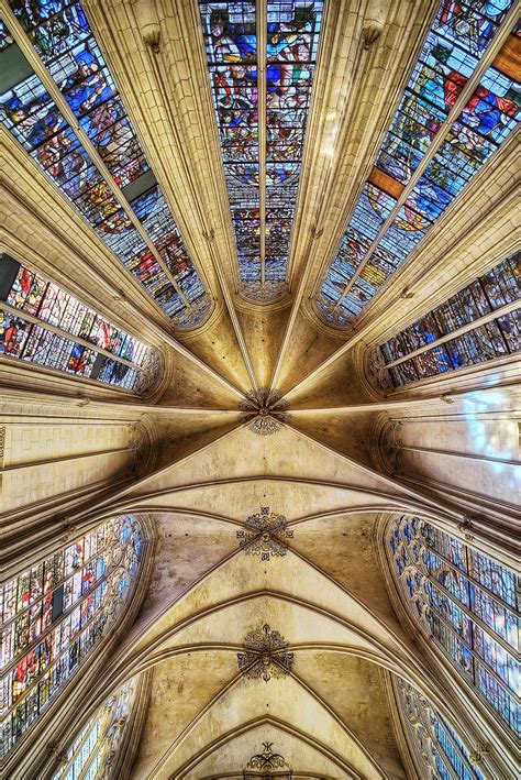 Roof of the Sainte-Chappelle at the Chateau de Vincennes, France ...