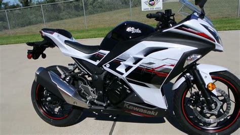 $5,499: 2014 Ninja 300 Special Edition ABS Pearl Stardust White - YouTube