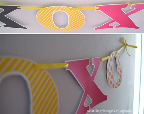 Nestling: DIY alphabet art