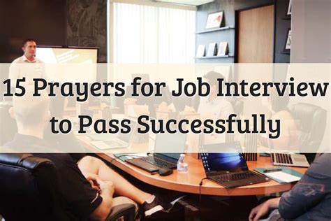 15 Earnest Prayers For Job Interview For Job Seeker (2024)