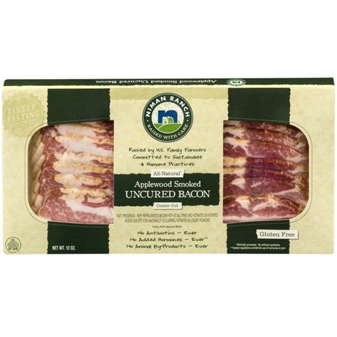 NIMAN RANCH - APPLEWOOD SMOKED UNCURED BACON - 12oz | Sunac Natural Market | Brooklyn