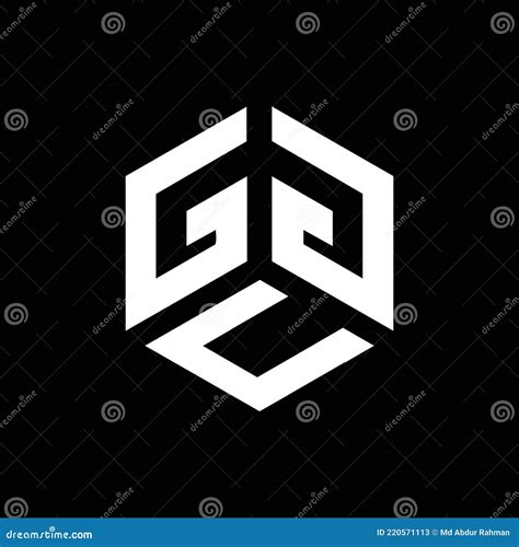 GGU Letter Logo Design on Black Background. GGU Creative Initials ...