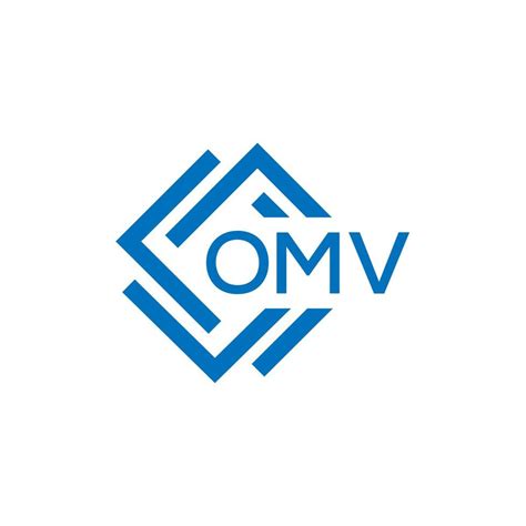 OMV letter logo design on white background. OMV creative circle letter ...