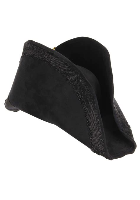 Black Admiral Bicorn Hat | Adult Costume Hats for Men