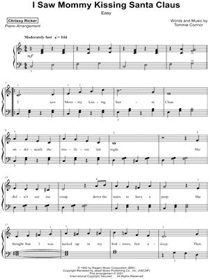 "I Saw Mommy Kissing Santa Claus" Sheet Music - 38 Arrangements ...