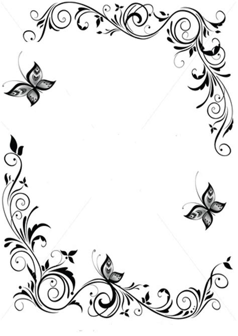 6 Best Images of Free Printable Butterfly Borders - Free Stationery ...