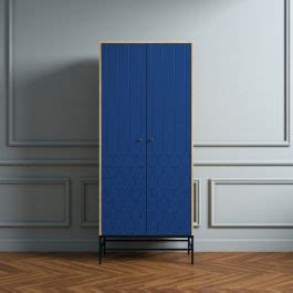 Lia Wardrobe Two Doors Dark Blue | Fromthemakers.co.uk