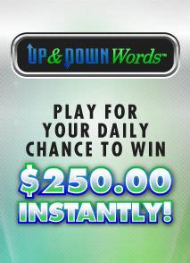 Up and Down Words | Instant win games, Instant win, Pch sweepstakes