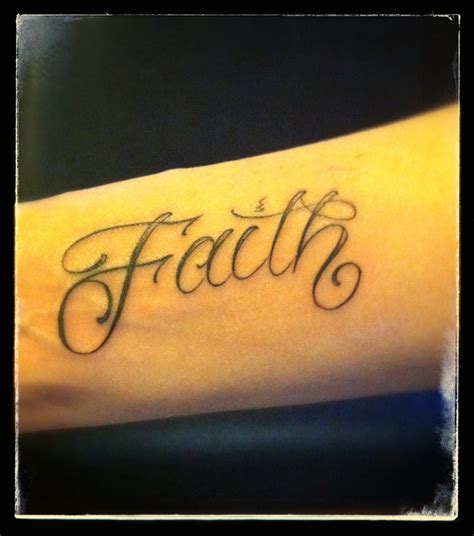 Loving my faith tattoo!