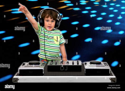 Kids Party DJ on the decks - GROOVY Stock Photo: 39945837 - Alamy