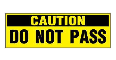 Buy our "Caution Do Not Pass decals" at Signs World Wide