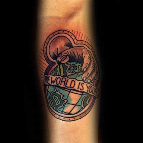 The World Is Yours Tattoo Design